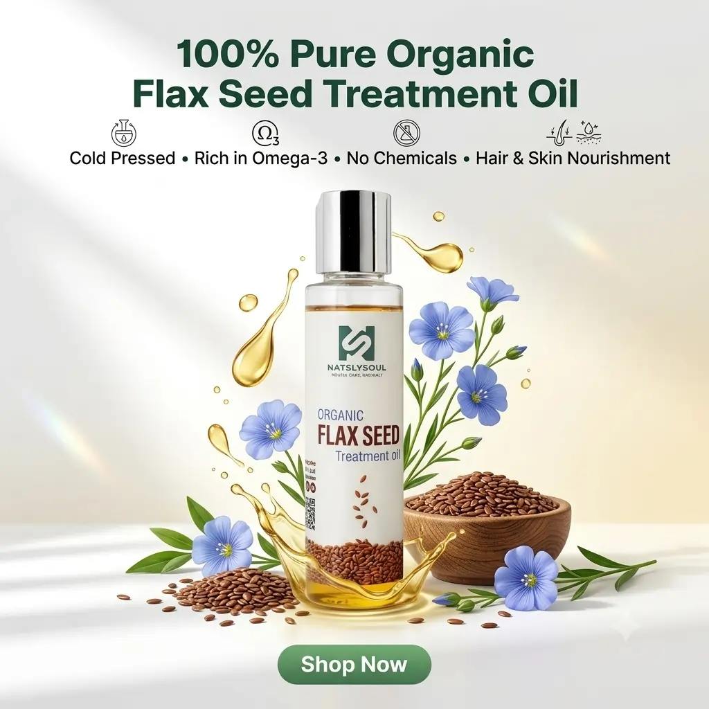 100% Pure Organic Flax-seed Treatment Oil